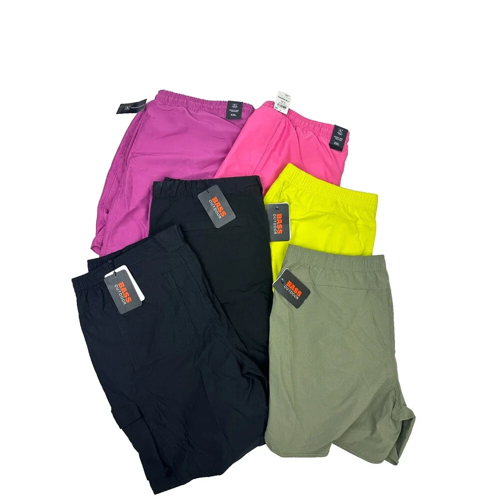 Lot of 6 Men's 2XL XXL Shorts and Swim Trunks Charter Club Bass Outdoor NWT